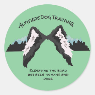 Houding hond training cirkel sticker