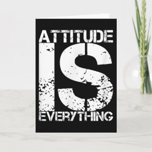 Houding is Alles - Inspirerend Citat Cadeau -  Kaart