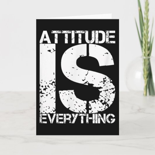 Houding is Alles - Inspirerend Citat Cadeau -  Kaart (Voorkant)