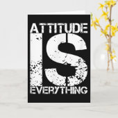 Houding is Alles - Inspirerend Citat Cadeau -  Kaart (Gele Bloem)