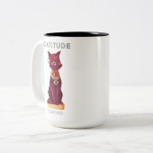 HOUDING is alles Tweekleurige Koffiemok (Voorkant links)