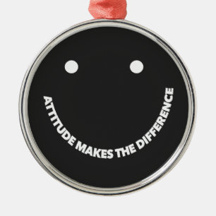 Houding Maakt Het Verschil Motiverende Spreuk  Metalen Ornament