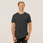 Houding Maakt Het Verschil Positieve Mentaliteit Tri-Blend Shirt (Voorkant volledig)