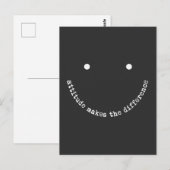 Houding Maakt Het Verschil Smiley Face Positief Briefkaart (Voorkant / Achterkant)