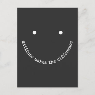 Houding Maakt Het Verschil Smiley Face Positief Briefkaart