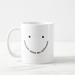 Houding Maakt Het Verschil Smiley Face Positief Koffiemok