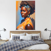 Houding maakt verschil canvas afdruk (Insitu (Slaapkamer))