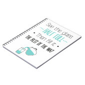 Houding, succes, geluk, Motivatie quote Notitieboek (Linkerzijde)