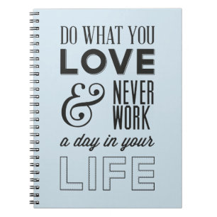 Houding, Succes, Werk, Motiverende Levenscitaat Notitieboek