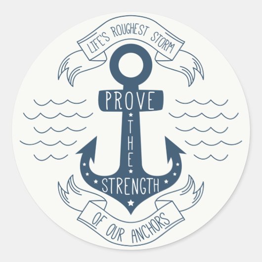 Houding, Succesdoelen Motivatie Quote Anker Ronde Sticker (Voorkant)