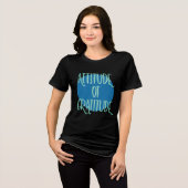 Houding van Dankbaarheid – 12 Stappen Herstelsloga Tri-Blend Shirt (Voorkant volledig)