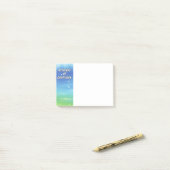 Houding van dankbaarheid met sterrenhemel post-it® notes (Op bureau)