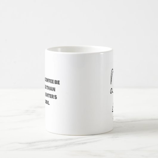 houding van de dochter koffiemok (Center)