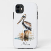 Houding van de Pelikaan Case-Mate iPhone Case (Achterkant)