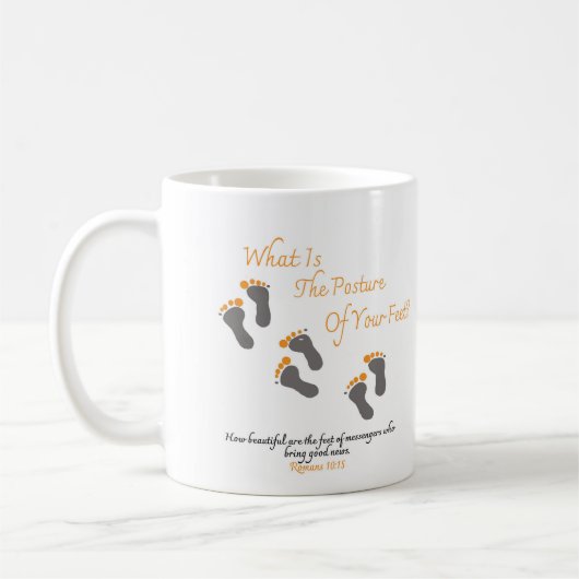 Houding van uw voetstappen koffiemok (Links)
