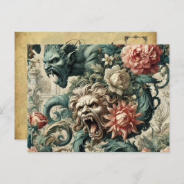 Houding van verderf - Gotisch Victoriaans Feestdagenkaart