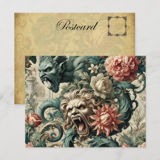 Houding van verderf - Gotisch Victoriaans Feestdagenkaart (Voorkant / Achterkant)