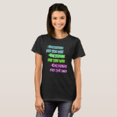 houding voor de overwinning t-shirt (Voorkant volledig)