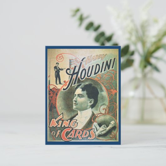 Houdini briefkaart (Staand voorkant)