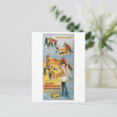 Houdini ~ Buried Alive  Escape Artist Briefkaart (Staand voorkant)