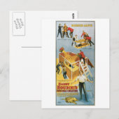 Houdini ~ Buried Alive  Escape Artist Briefkaart (Voorkant / Achterkant)