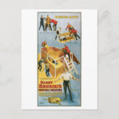 Houdini ~ Buried Alive  Escape Artist Briefkaart (Voorkant)