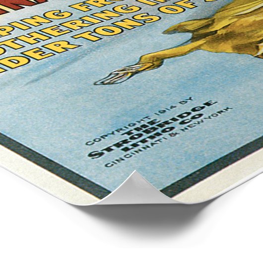 Houdini ~ Buried Alive  Escape Artist Poster (Hoek)