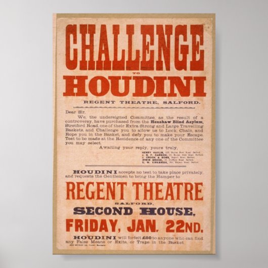 Houdini Challenge Poster (Voorkant)
