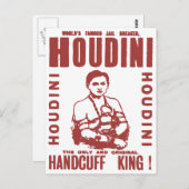 Houdini de handboff koning briefkaart (Voorkant / Achterkant)