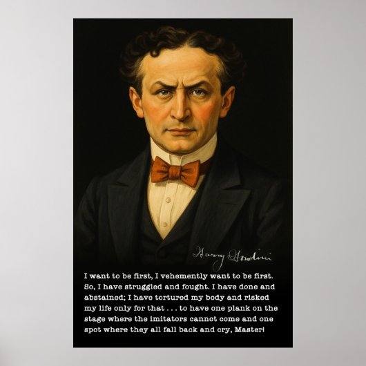 Houdini: De obsessie om de eerste te zijn Poster (Voorkant)