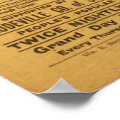 HOUDINI Escape Artist VAUDEVILLE Poster (Hoek)