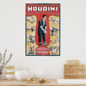 Houdini ~  Handcuff Escape Artist Poster (Keuken)