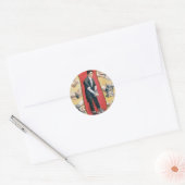 Houdini ~ Handcuff Escape Artist Ronde Sticker (Envelop)