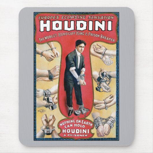 Houdini Handcuff King Muismat (Voorkant)