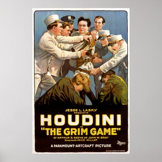 Houdini: Het grimmige spel (1919)  Still Poster (Voorkant)