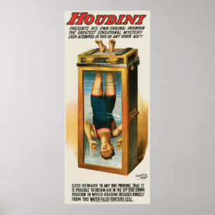 Houdini ~ Illusionist  Escape Artist Poster