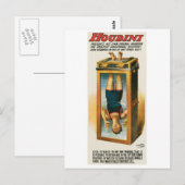 Houdini ~ Illusionist  Magic/Escape Art Briefkaart (Voorkant / Achterkant)