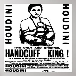 Houdini in het Palace Theater Poster