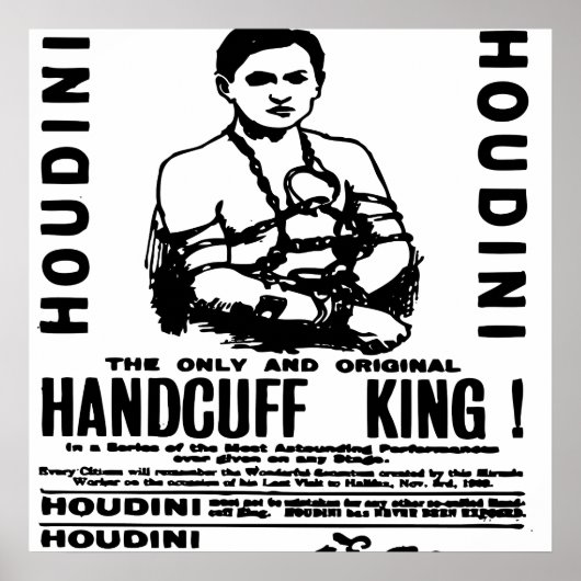 Houdini in het Palace Theater Poster (Voorkant)
