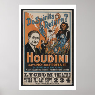 Houdini - Keer je spirits terug? Poster
