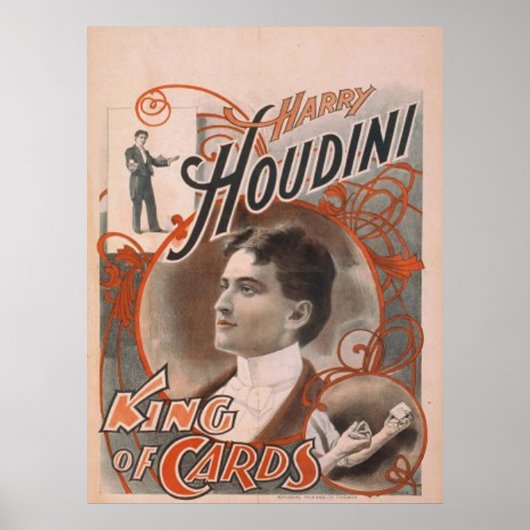 Houdini King of Kaart Poster (Voorkant)