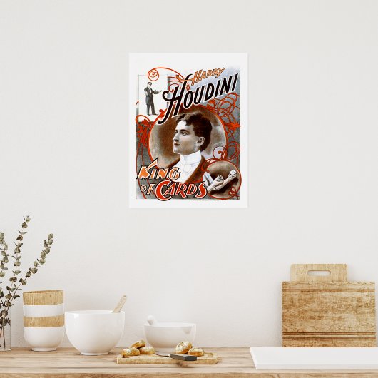 Houdini - Koning van Kaarten Poster (Keuken)