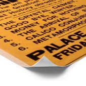 Houdini, 'Magical Revue' Retro theater Poster (Hoek)