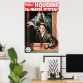 Houdini ~ Master Mystery Escape Artist Poster (Thuiskantoor)