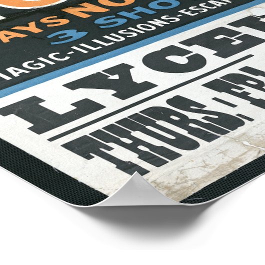 Houdini SPirits Return Magic Show Poster (Hoek)