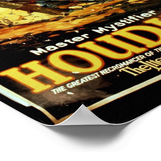 Houdini, 'the Literary Digest'  theater Poster (Hoek)
