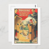 Houdini Water Mystery Advertentie Briefkaart (Voorkant / Achterkant)