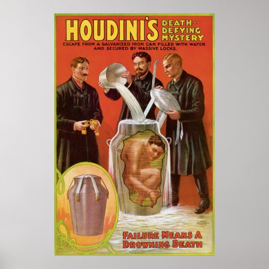 Houdini's ~ Illusionist  Escape Artist Poster (Voorkant)