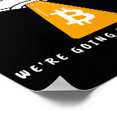 Houdl - Maan - UFO - BITCOIN - Crypto Poster (Hoek)