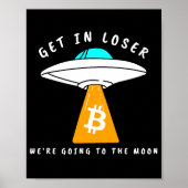 Houdl - Maan - UFO - BITCOIN - Crypto Poster (Voorkant)